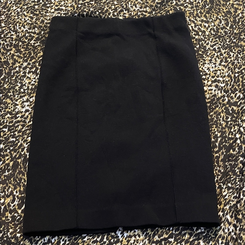 J. Crew Elegant Black Pencil Skirt
